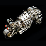 Stirlingkit Build a Motorcycle 3D DIY Metal Mode Kits Gift for Bikers 900+PCS, view 6