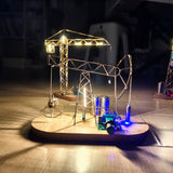 Stirlingkit Build a Tiny Oil Pumpjack for Your Desk Nodding Donkey Circuit Sculpture, view 5