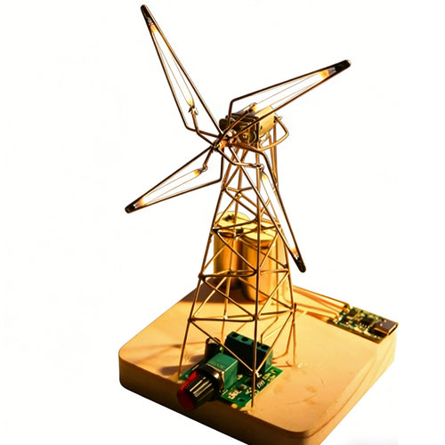 Stirlingkit Build Your Own Dutch Windmill Desk Lamp Circuit Sculpture DIY Kits