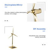 Stirlingkit Build Your Own Golden Windmill DIY Metal Kits Free Energy, view 4