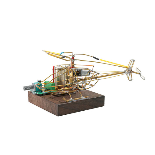 Stirlingkit Build Your Own Helicopter Desk Lamp DIY Circuit Sculpture Model