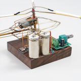 Stirlingkit Build Your Own Helicopter Desk Lamp DIY Circuit Sculpture Model, view 5