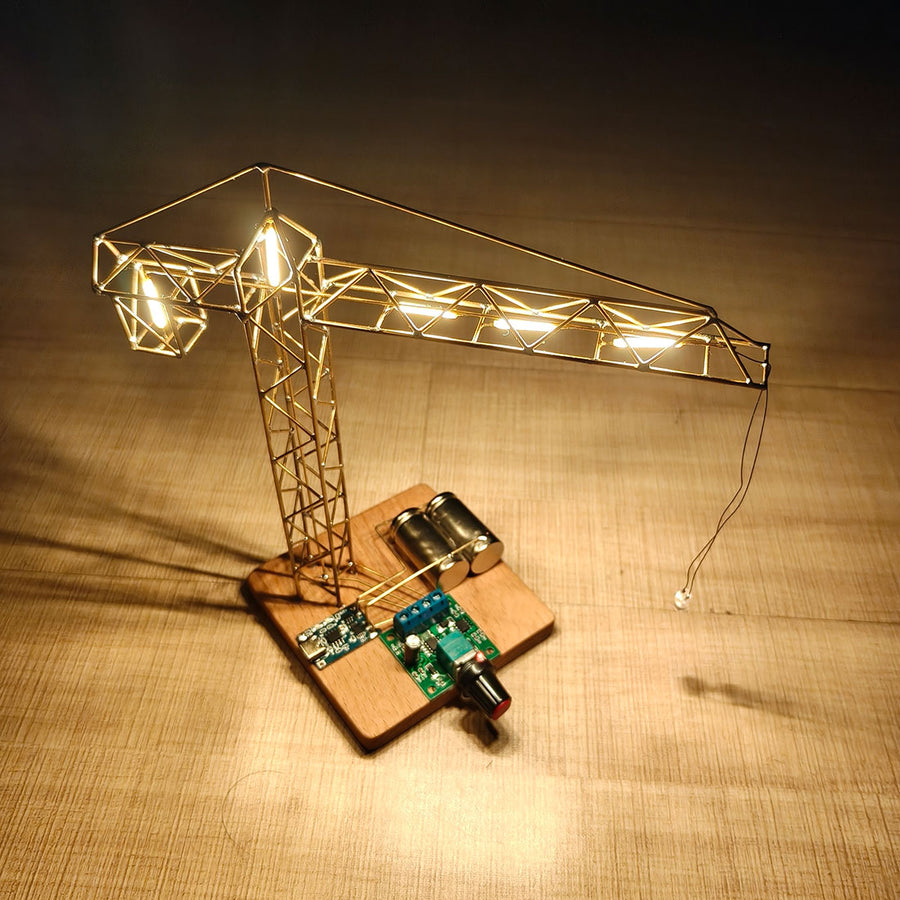 Stirlingkit Build Your Own Mini Tower Crane Desk Lamp Circuit Sculpture