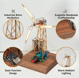 Stirlingkit Build Your Own Windmill Desk Lamp DIY Kits Circuit Sculpture Model, view 5