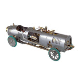Stirlingkit Bullet-shaped Steam Car Classic Vehicle Model Kit with V4 Steam Engine Gearbox Boiler Handmade, view 2