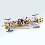 Stirlingkit Bullet-shaped Steam Car Classic Vehicle Model Kit with V4 Steam Engine Gearbox Boiler Handmade, view 4
