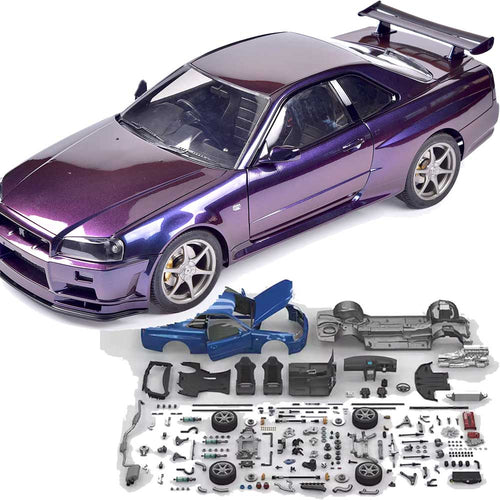 Stirlingkit Capo GTR SkyLine GT-R R34 Drift Car Model Building kits 1/8 Scale 2.4Ghz