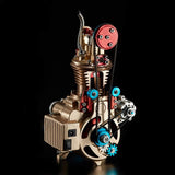 Stirlingkit Car Engine Model All-metal Craftsmen Mini Single-cylinder High Challenge Assembled Model Collection, view 6