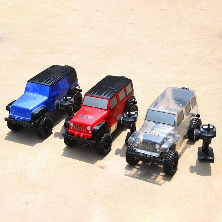 Stirlingkit Car Shell with 4 Car Lamps Sticker for DIY 1:10 RC Gasoline Climbing Car Frame Model