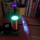 Stirlingkit Circuit-structured Musical Tesla Coil Plasma Speaker Music Arc lIghtning Experiment Tool Without Glow tubes & Bulbs, view 4