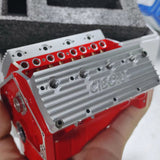 Stirlingkit CISON 1/6 Gas Flathead V8 Engine Small Block Engine Model Kits Water-Cooled 4 Stroke 44cc, view 4