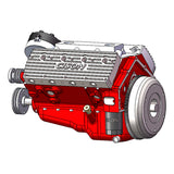 Stirlingkit CISON 1/6 Gas Flathead V8 Engine Small Block Engine Model Kits Water-Cooled 4 Stroke 44cc, view 6