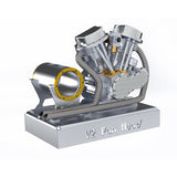 Stirlingkit CISON FG-18VTP 18.2cc V-Twin V2 Four-Stroke Gas Engine Model Complete Set One Key Start, view 2