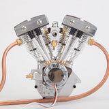Stirlingkit CISON FG-VT157 15.7cc Miniature V-Twin Motorcycle Engine OHV 4 Stroke Air-cooled Gasoline Engine Model, view 2