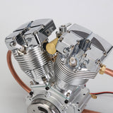 Stirlingkit CISON FG-VT157 15.7cc Miniature V-Twin Motorcycle Engine OHV 4 Stroke Air-cooled Gasoline Engine Model, view 3