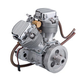 Stirlingkit CISON FG-VT9 25cc V-twin V2 Engine Four-stroke Air-cooled Motorcycle RC Gasoline Engine, view 6