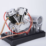 Stirlingkit CISON FG-VT9 9cc V2 V Twin Model Engine with Air Filter Base Tank Set, view 2