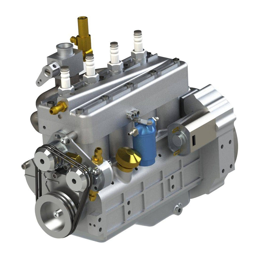 Stirlingkit CISON FL4-175 Flathead Inline 4 Cylinder Four Stroke 9,000rpm RC Water-cooled Gasoline Engine 17.5cc