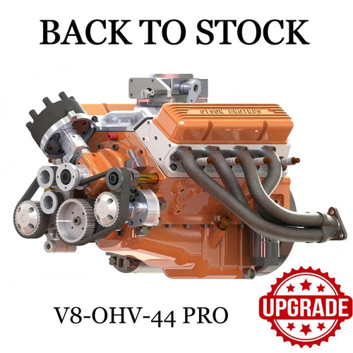 Stirlingkit CISON Gasoline OHV V8 Small-block Engine Model Kits 4-Stroke 44cc Water-Cooled 1/6