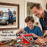 Stirlingkit CISON Gasoline OHV V8 Small-block Engine Model Kits 4-Stroke 44cc Water-Cooled 1/6, view 3