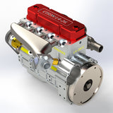 Stirlingkit CISON L4-205-OHV 20.5cc Gas Powered Inline Four 4-Stroke Water-Cooled Engine Model with 4-1 Exhaust Header, view 2