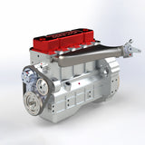 Stirlingkit CISON L4-205-OHV 20.5cc Gas Powered Inline Four 4-Stroke Water-Cooled Engine Model with 4-1 Exhaust Header, view 3