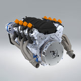 Stirlingkit Cison V8 Engine Kits LS-52 with MCU Ignition Metal Base Full Set 52cc, view 5
