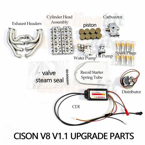 Stirlingkit Cison V8 V1.1 Upgrade Kit for CISON V8-44 & CISON V8-44 PRO Engine