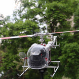 Stirlingkit WOLFBUSH CNC Aluminum 450 Size Bell-47 Scale RC Helicopter FPV RTF with H1 pro Flight Controller, view 6