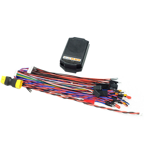 Stirlingkit CS-RC16 Simulation Lights and Sound Set  Horn Sound Set Multi-sound Effects Switching 7 Kinds of Lights for RC Tractor Truck Climbing Car High-speed Car Model