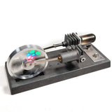 Stirlingkit Custom Assembly γ-Type DIY Luminous Flywheel Stirling Engine Kit Experiment Toy, view 6