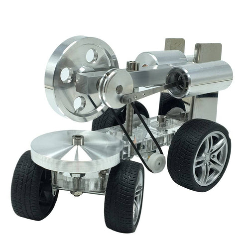 Stirlingkit Custom Single Cylinder Stirling Engine Model Tractor Car Engine Physical Experiment Toy
