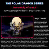Stirlingkit Cyberpunk Dragon Claw Lamp Metal Model Kits for Adults 1000+pcs, view 5