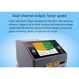 Stirlingkit D6 PRO 650W 16A RC Aircraft Helicopter Dual Charger + XT60 Extension Cabe, view 3
