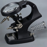 Stirlingkit Desktop Magnifying Glass Station with 3X/4.5X Lenses & Helping Hands, view 2