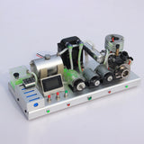 Stirlingkit Desktop Power Station with Single Cylinder Water-Cooled Nitro Engine Generator & Digital Gauge, view 6
