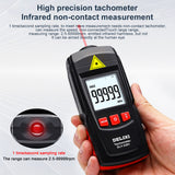 Stirlingkit Digital Tachometer Tester Noncontact Laser Photo Sensor for Model Engine with 2.5 to 99,999 RPM Accuracy, view 2