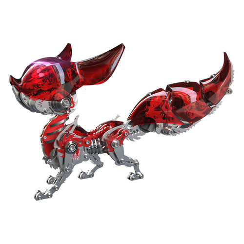 Stirlingkit DIY 3D Metal Linglong Fox Model Building Kits for Adults