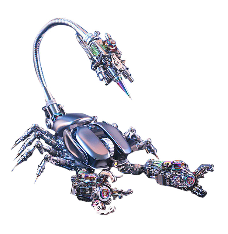 Stirlingkit DIY Assembly Mouse On the Scorpion Metal Model Kits
