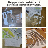 Stirlingkit DIY F-4B Phantom Fighter Miniature 1/33 Scale Paper Model Building Kits, view 5
