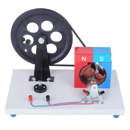Stirlingkit DIY Hand Electricity Generator Model AC-DC Electric Generator Physical Experiment Education Toys