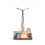 Stirlingkit DIY Mini Dual-Head Edison LED Street Lamp Circuit Sculpture, view 3