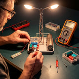 Stirlingkit DIY Mini Dual-Head Edison LED Street Lamp Circuit Sculpture, view 4