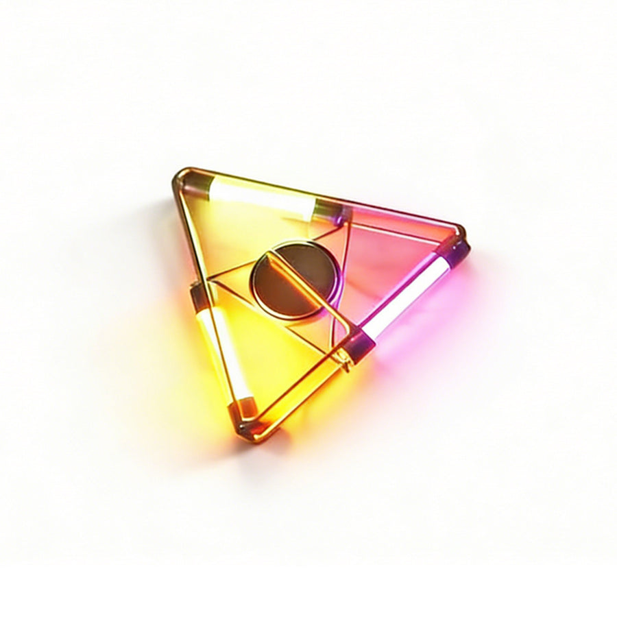 Stirlingkit DIY Mini LED Glowing Triangle Lamp Copper Wire Light Circuit Sculpture
