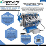 Stirlingkit DIY Model Engine Kit Toy Mechanic Four Cycle Internal Combustion Assembly Construction, view 4