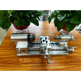 Stirlingkit DIY Multi-Functional Mini Alloy Desktop Lathe for Model Engine Hobbyists, view 3
