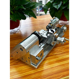 Stirlingkit DIY Multi-Functional Mini Alloy Desktop Lathe for Model Engine Hobbyists, view 4