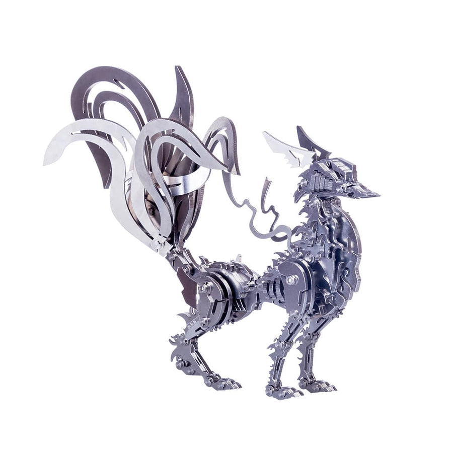 Stirlingkit DIY Stainless Steel 3D Large Nine-tailed Fox Model Kit Assembly Crafts