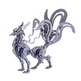 Stirlingkit DIY Stainless Steel 3D Large Nine-tailed Fox Model Kit Assembly Crafts, view 2