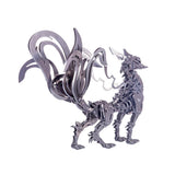 Stirlingkit DIY Stainless Steel 3D Large Nine-tailed Fox Model Kit Assembly Crafts, view 4